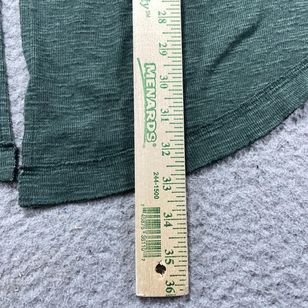 We The Free Shirt Womens XL Green Turtleneck Hi Low Slit Hem Tunic Knit - Picture 11 of 13